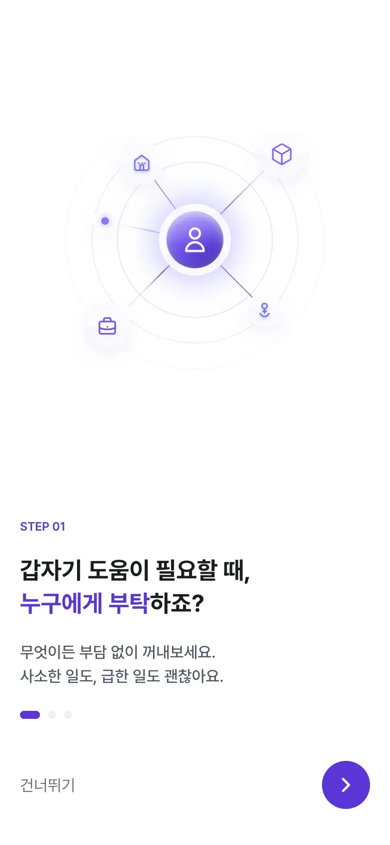 도우미 온보딩 1 — 갑자기 도움이 필요할 때